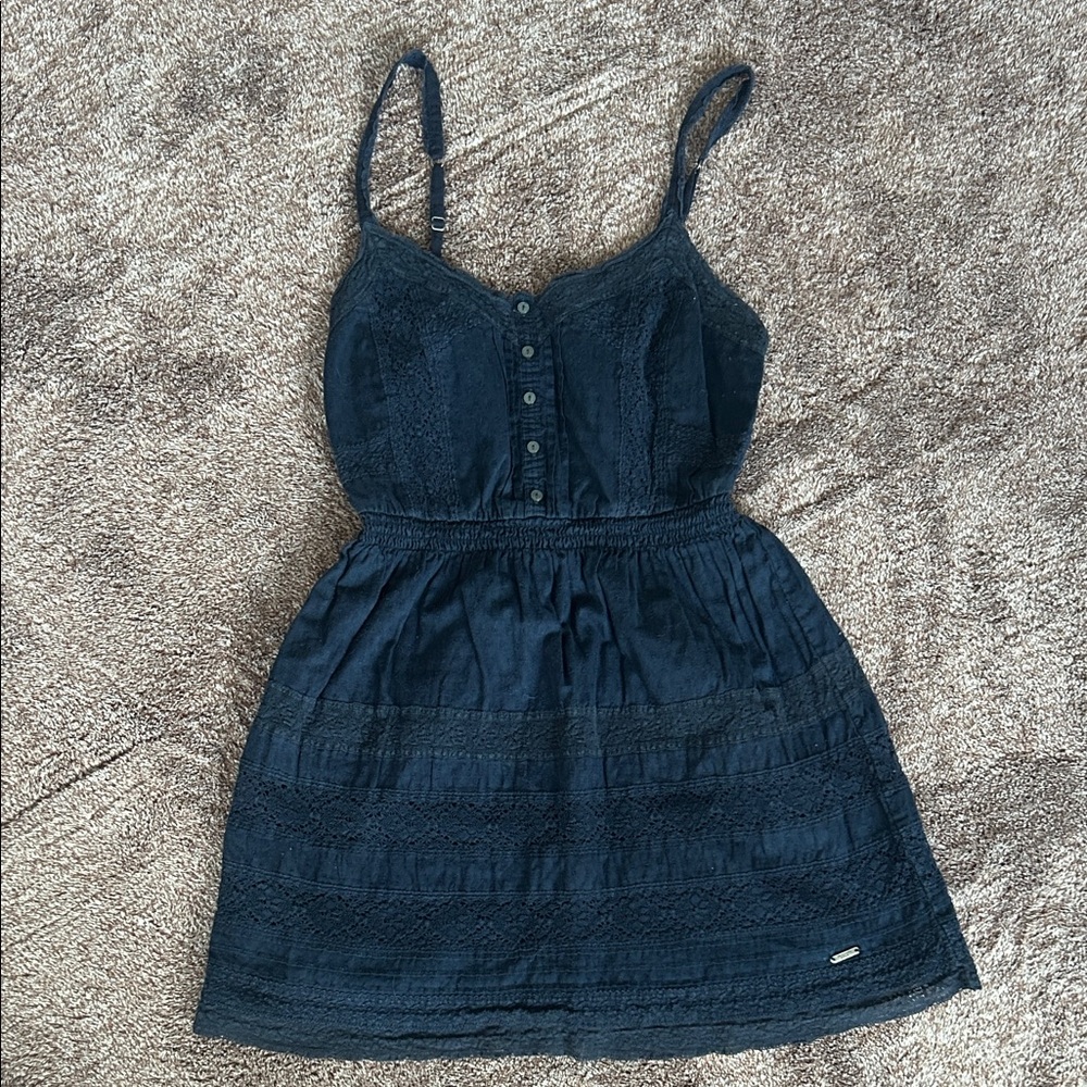 Abercrombie & Fitch Navy Blue Lace Sundress